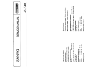 Sanyo JA-340 - Schematic 